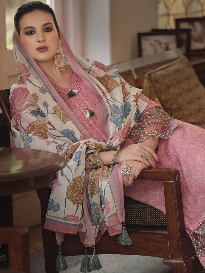 Kalaai Designer Linen Cotton Readymade Suits Catalog